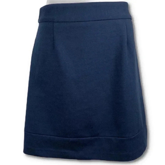Laundry By Shelli Segal womens skirt size 6 navy blue a-line career - Picture 1 of 10